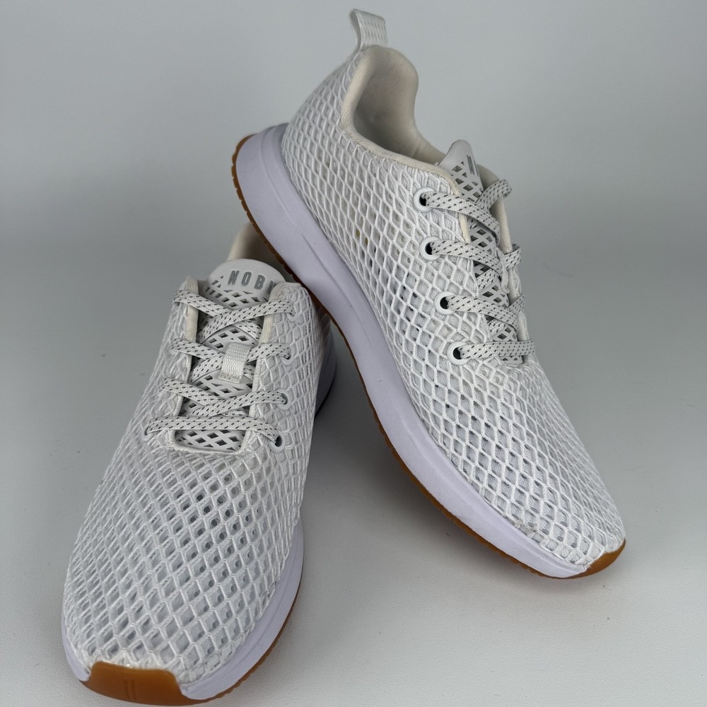 No Bull Diamond Mesh Runner White Breathable Sneakers Men 7.5 Women's 9